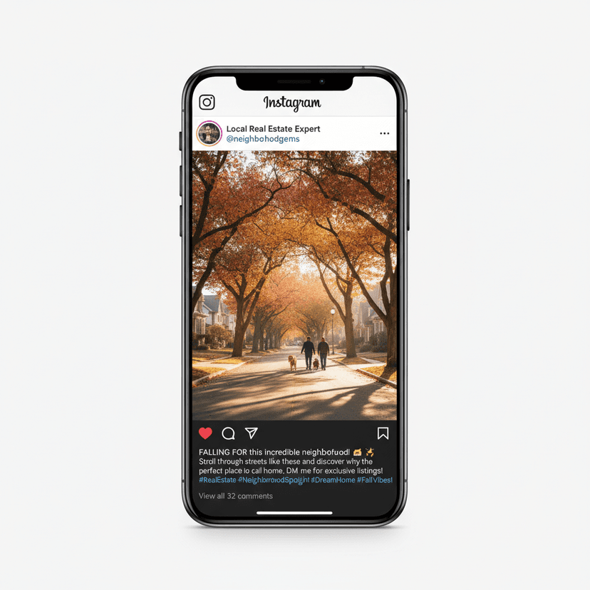 Neighborhood Guide — AI-generated social media post example